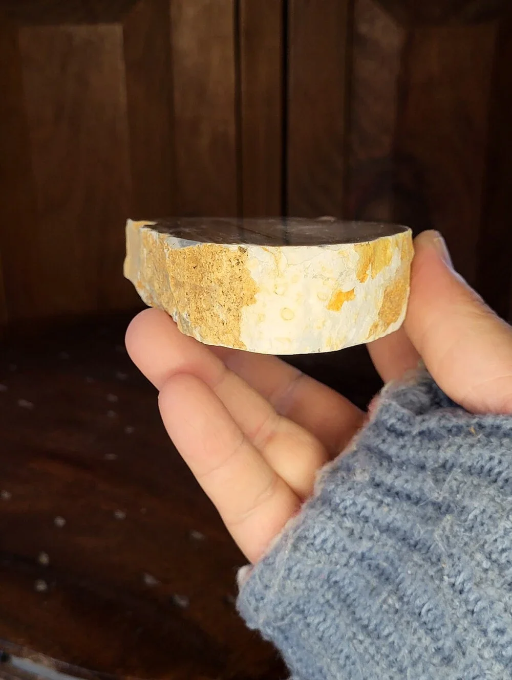 Polished Natural Agate Geode Slice - Picture 3 of 10